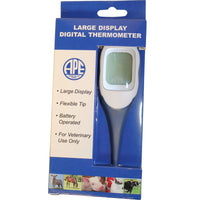 Agri Pro Large Display Digital Thermometer with Flexible Tip for Veterinary Use