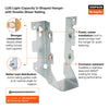 Simpson Strong-Tie 6.63 in. H x 1.56 in. W 18 Ga. Galvanized Steel Joist Hanger 1 pk - Open Box