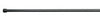 iDesign Cameo Tension Curtain Rod 75 in. L Matte Black