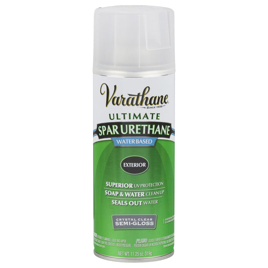Varathane 250181 12 Oz Semi-Gloss Outdoor Diamond™ Wood Finish Water Based Aerosol (Pack of 6)