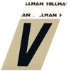 Hillman 1.5 in. Reflective Black Metal Self-Adhesive Letter V 1 pc (Pack of 6)