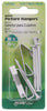 Hillman AnchorWire Steel-Plated White Standard Picture Hanger 50 lb. 3 pk (Pack of 10)