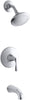 Kohler 1-Handle Polished Chrome Tub and Shower Faucet