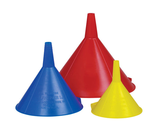 Custom Accessories Shop Craft Charcoal Plastic Funnel Set (Pack of 6)