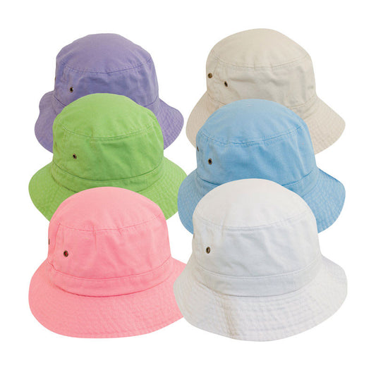 Dorfman Pacific Bucket Hat Assorted Colors Youth (Pack of 12)