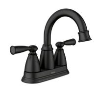 Moen Banbury 2 Chrome Traditional Centerset Bathroom Sink Faucet 4 in.