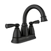 Moen Banbury 2 Chrome Traditional Centerset Bathroom Sink Faucet 4 in.