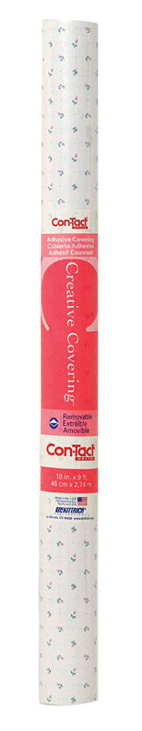 Con-Tact Brand Creative Covering 9 ft. L x 18 in. W Rosebud Rosebud Self-Adhesive Shelf Liner (Case of 12)