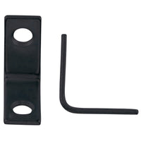 Hampton 1 in. H X 3/4 in. W X 1 in. D Black Steel Inside L Corner Brace (Pack of 25)