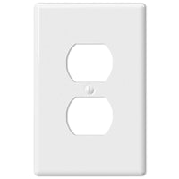 Amerelle Metro White 1 gang Ceramic Duplex Wall Plate 1 pk - Deal of The Week