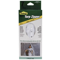 Homax Cinchtite Peel & Stick Tarp Zipper, 7 ft.
