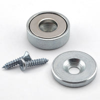 Magnet Source .281 in. L X .875 in. W Silver Super Latch Magnets 23 lb. pull 1 pc