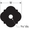 Simpson Strong-Tie Powder Coated Steel Decorative Washer