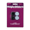 Magic Sliders Gray 1 in. Adhesive Plastic Floor Slide 4 pk - Deal of The Week