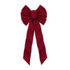 Holiday Trims Christmas Bow Bow Burgundy Velvet 10 inch 1 pk (Pack of 12)