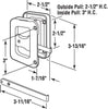 Prime-Line Plastic Outdoor Sliding Screen Door Latch/Pull (Pack of 6) - Open Box