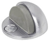 Tell Aluminum Satin Chrome Silver Door Stop Mounts to floor
