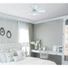Westinghouse Petite White 6-Blade 3000K Indoor Ceiling Fan 9.8W 2027 CFM 30 W x 12 H in.
