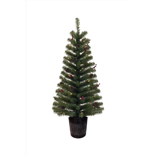 Celebrations 4 ft. Full LED 35 ct Northern Pine Tree Prelit Incan Color Changing Christmas Tree