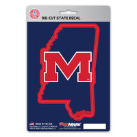 University of Mississippi (Ole Miss) Team State Decal Sticker