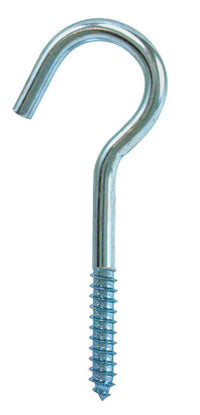 Hampton Small Zinc-Plated Silver Steel 4.0625 in. L Ceiling Hook 60 lb. 1 pk (Pack of 20)