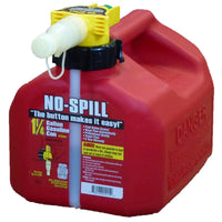 No-Spill Plastic Gas Can 1.25 gal