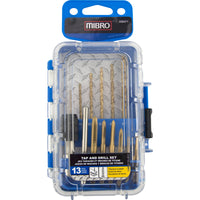 Mibro Steel SAE Drill and Tap Bit Set 13 pc