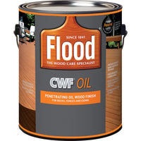 Flood CWF-UV Matte Cedar Water-Based Wood Finish 1 gal. (Pack of 4)