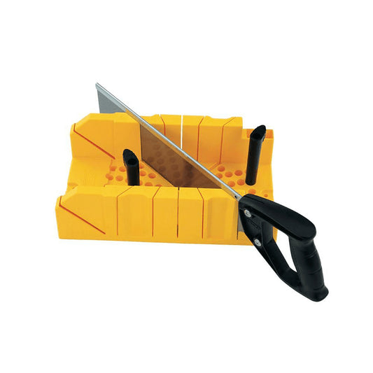 Stanley High Impact Polypropylene Clamping Miter Box with Saw 1 pc