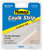 Homax White Silicone Caulk Strips 1-1/4 in. x 5 ft.