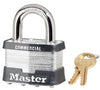 Master Lock 2 in. W Steel Pin Tumbler Padlock Keyed Alike