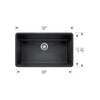 Precis Super Single Bowl - Anthracite