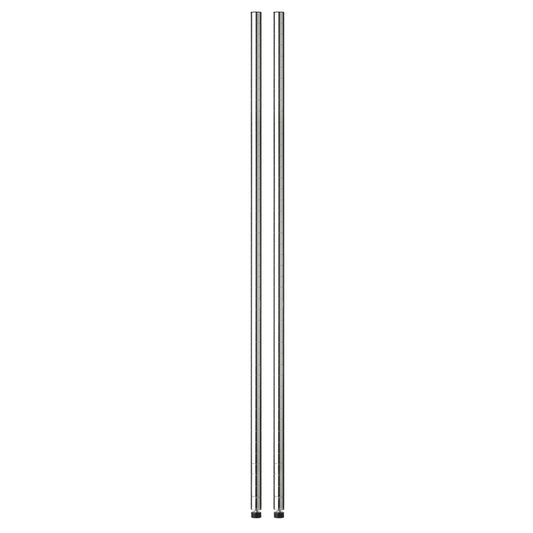 Honey Can Do 72 in. H x 1 in. W x 1 in. D Steel Shelf Pole with Leg Levelers (Pack of 2)