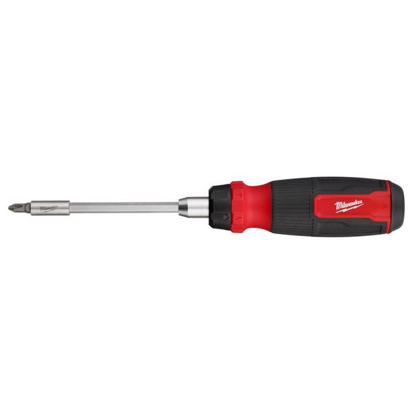 Destornillador multipunta con trinquete de vástago hexagonal Milwaukee 14 en 1 de 10,12 pulgadas, 1 pieza