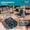 Makita 15.25 in. W X 3.35 in. H X 22.11 in. D Deep Organizer Resin Teal