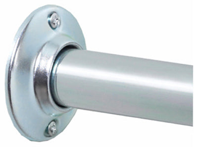 Zenith Products Shower Rod 60 in. L Chrome Silver
