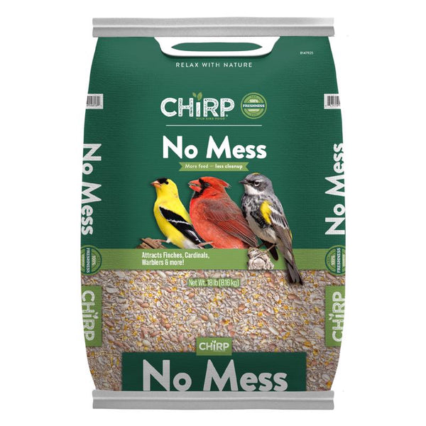 Alimento para aves silvestres Chirp No Mess de 18 lb