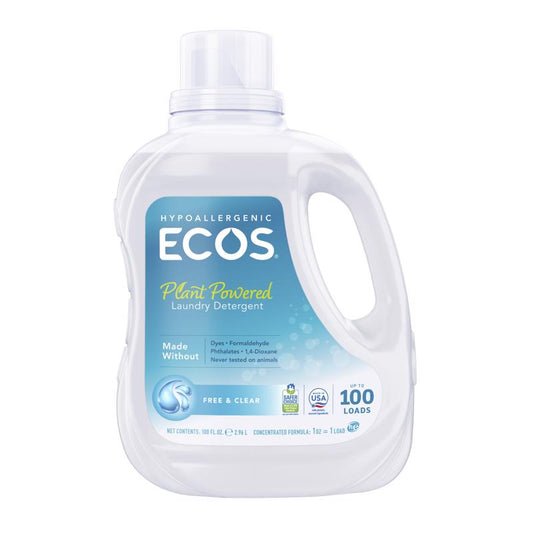 ECOS Free & Clear Scent Laundry Detergent Liquid 100 oz 1 pk (Pack of 4)
