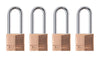 Master Lock 1-9/16 in. W Brass 4-Pin Tumbler Padlock Keyed Alike