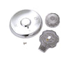 Mixet Trim Kit 5-1/2 " Chrome,Clear Acrylic Carded