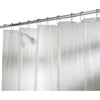 iDesign 72 in. H X 72 in. W Clear Raindrop Shower Curtain Vinyl