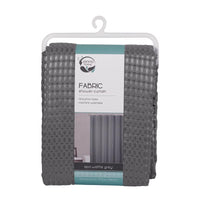 Zenna Home 72 in. H X 70 in. W Grey Spa Waffle Shower Curtain Fabric (Pack of 3)