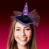 Magic Seasons Prelit Witch Hat Headbands Halloween Decor (Pack of 6)