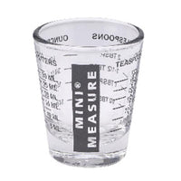 Harold Import Glass Black Measuring Glass 1 oz. (Pack of 12)