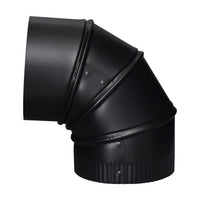 Imperial Manufacturing Group Bm0015 7 Black 90° Adjustable Stovepipe Elbow  (Pack Of 4)