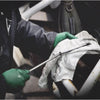 Watson Gloves Green Monkey L Nitrile Textured Pattern Green Disposable Gloves