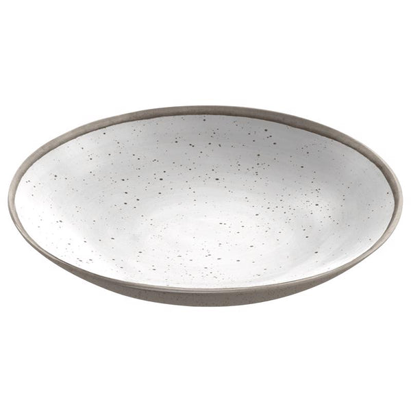 TarHong 34 oz White Bamboo Retreat Pottery Low Bowl 9 in. D 1 pk (Pack of 6)