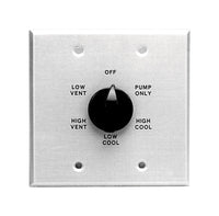 Dial 1-1/4 in. H X 5-3/4 in. W Black Metal Evaporative Cooler Wall Switch - Deal of The Week