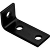 National Hardware 3.5 in. H X 1.5 in. W X 0.188 in. D Black Carbon Steel Inside Corner Brace