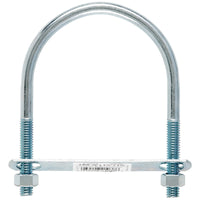 Hampton 3/8 in. x 3-1/2 in. W x 4-5/8 in. L Coarse Zinc-Plated Steel U-Bolt (Pack of 10)